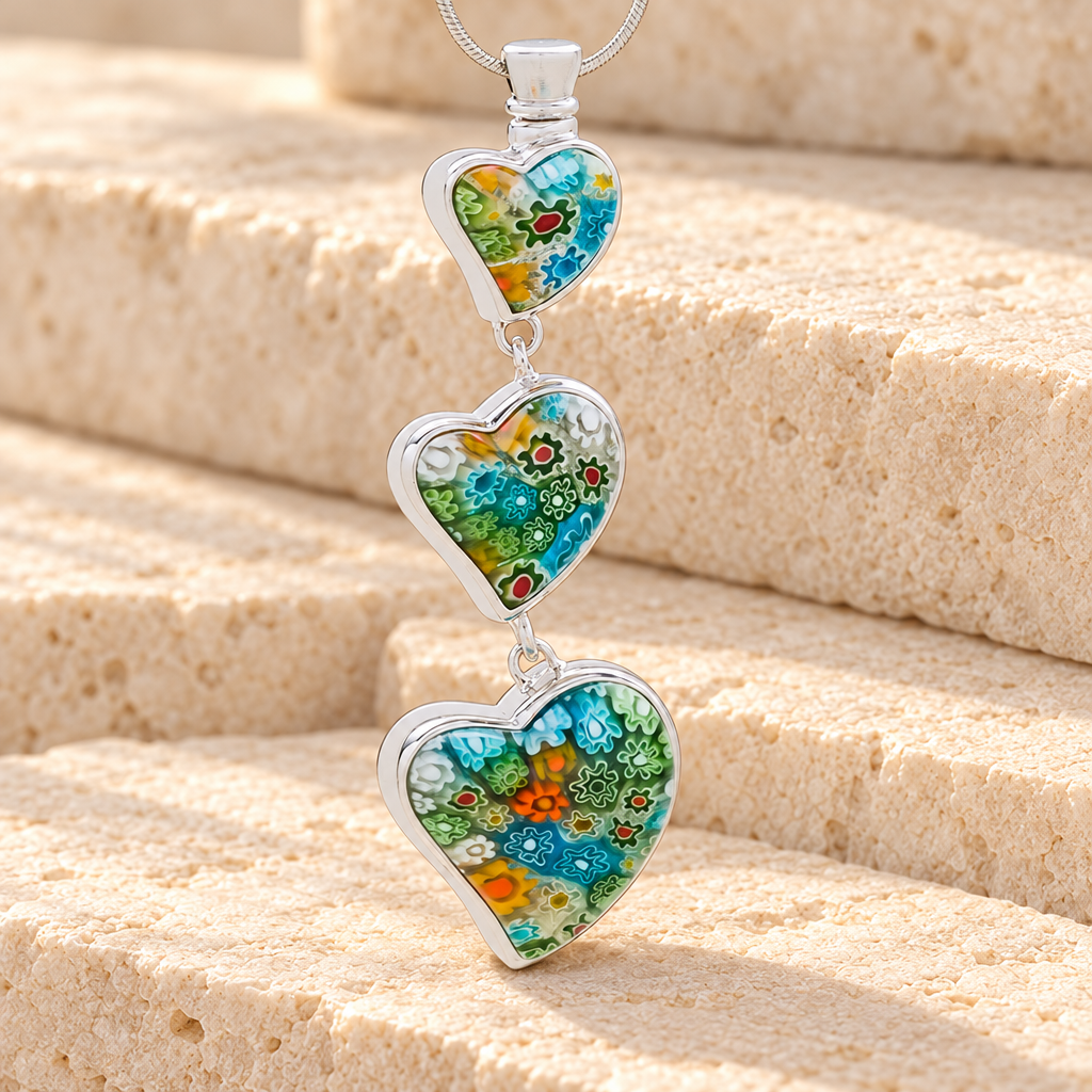 Statuesque Hearts Cremation Jewelry — main — evr6150