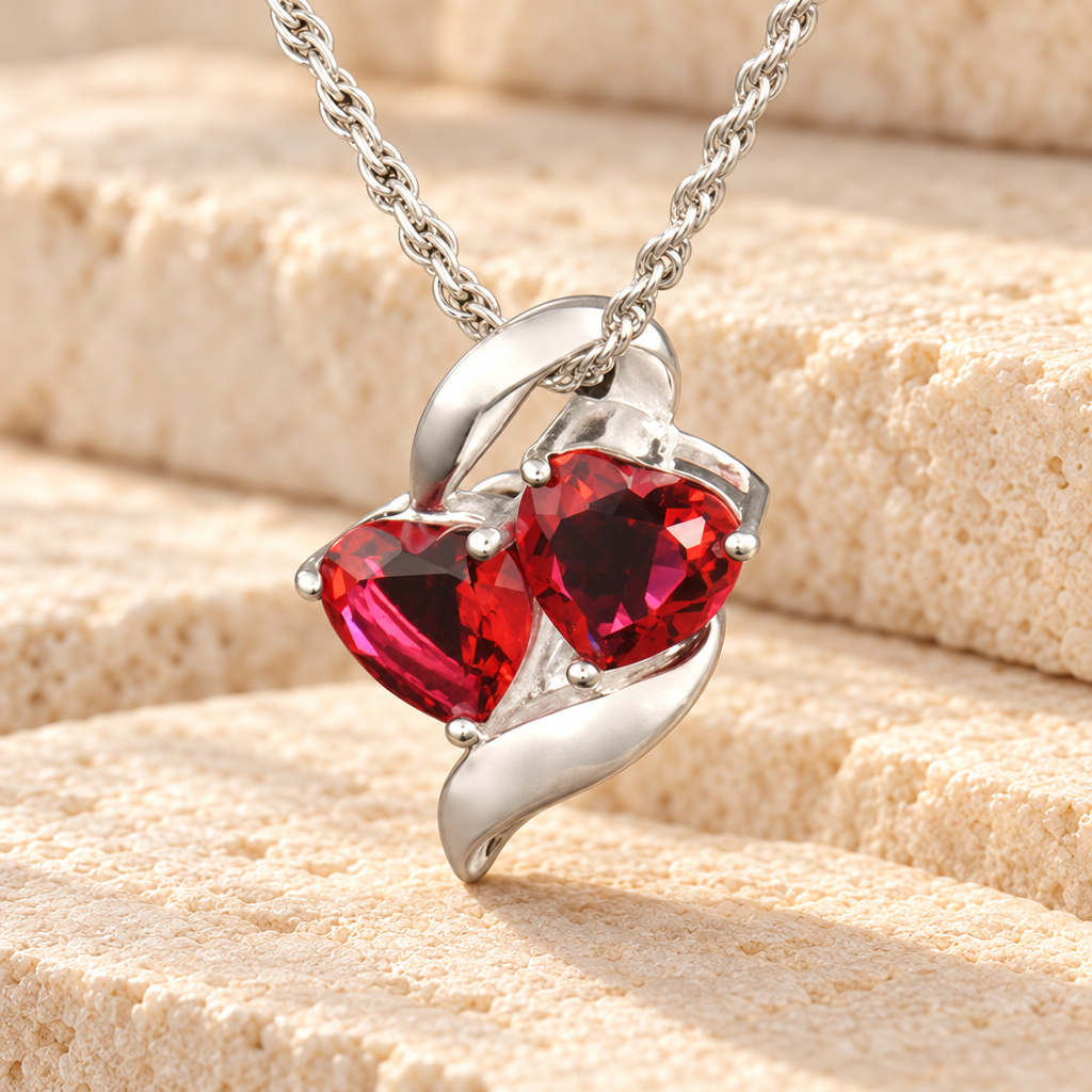 14k White Gold Passionate Hearts Memorial Locket — main — evr6341wg