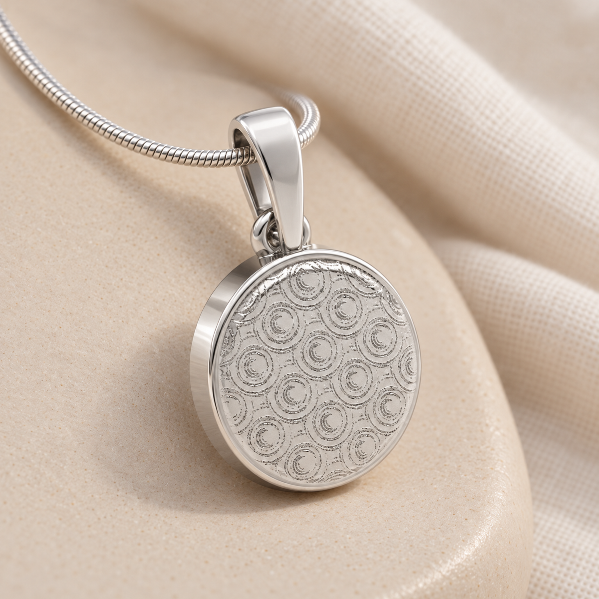 Circled Love Forever Sealed Memorial Jewelry — alternate view — evr20032ssfs