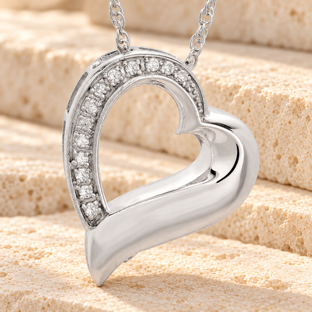 Sterling Silver Passion Heart Urn Keepsake — main — evr893ss