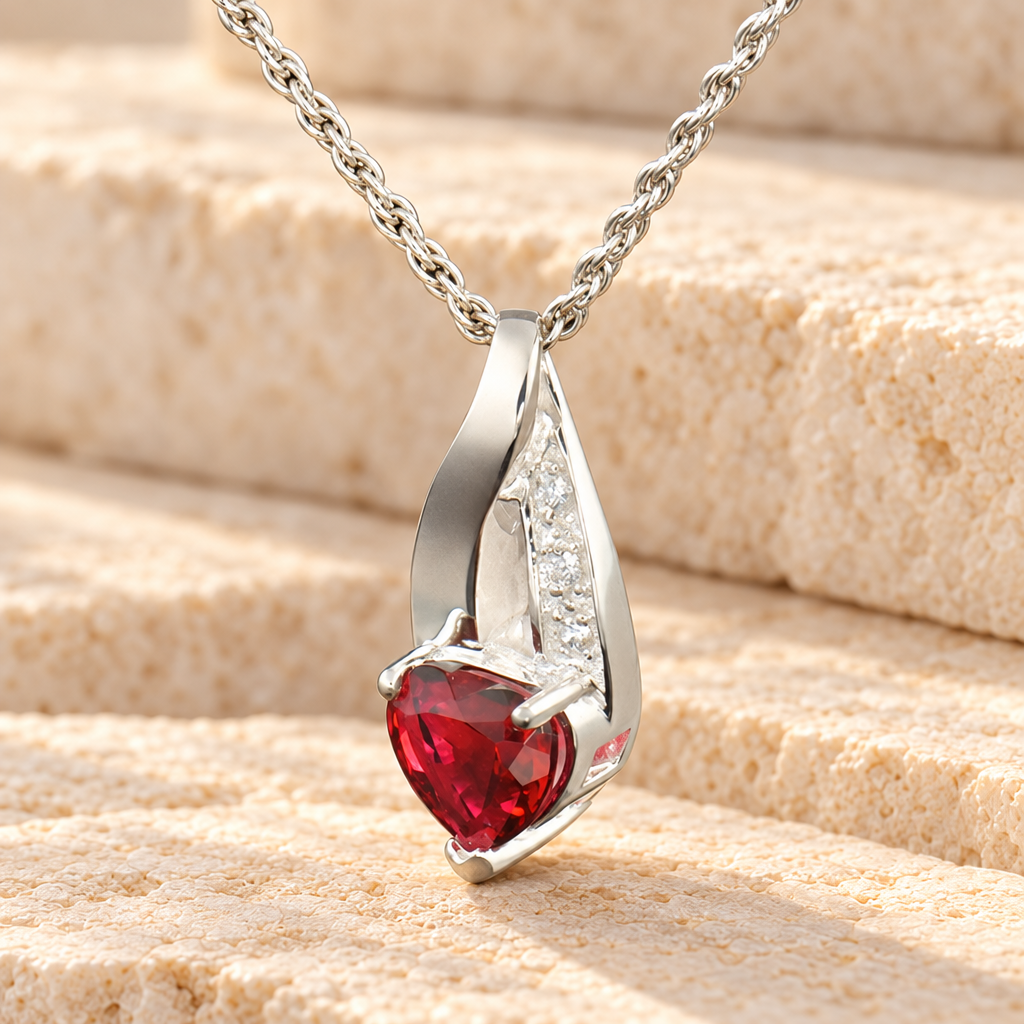 14k White Gold Flames of Love Memorial Locket — main — evr6333wg