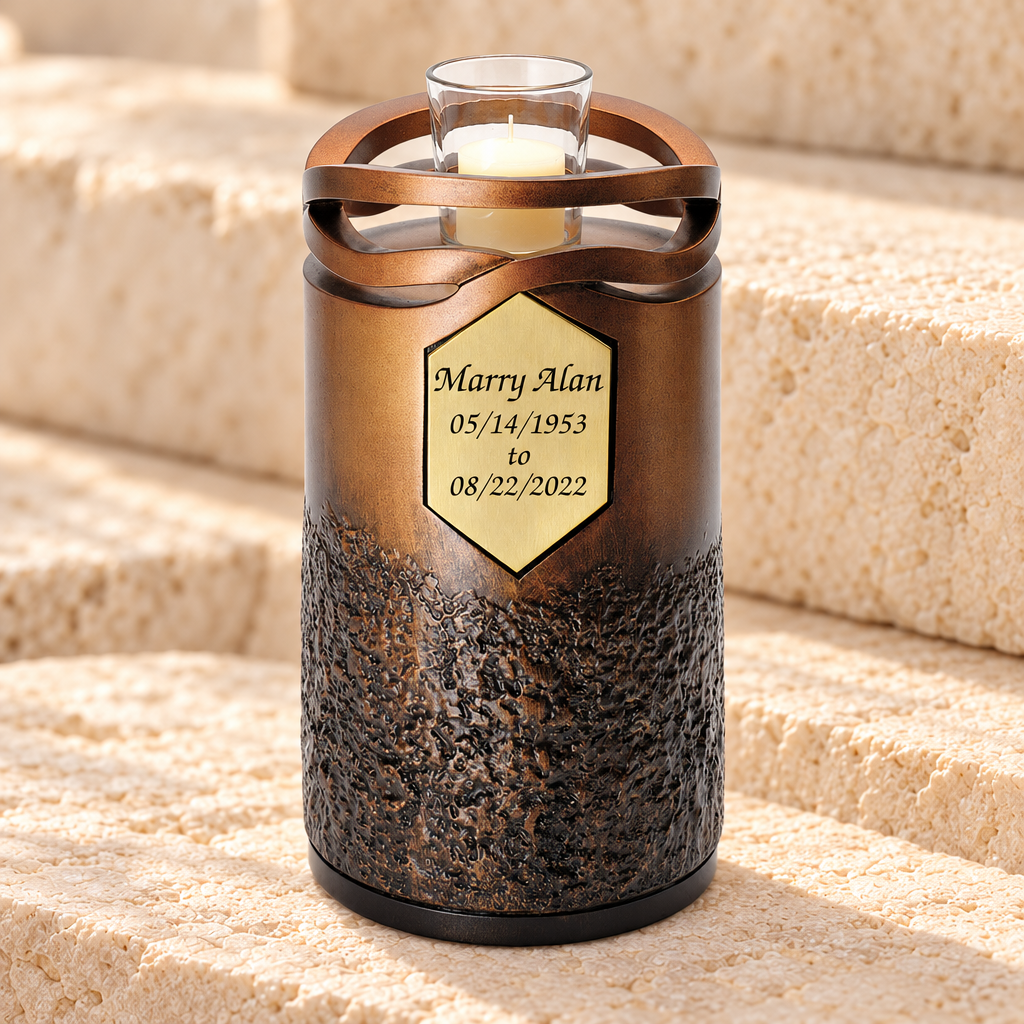 Infinity Bronze With Memorium Cremation Urn — main product image