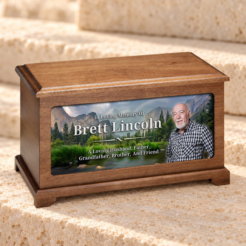 Mountain Valley Photo Cremation Urn