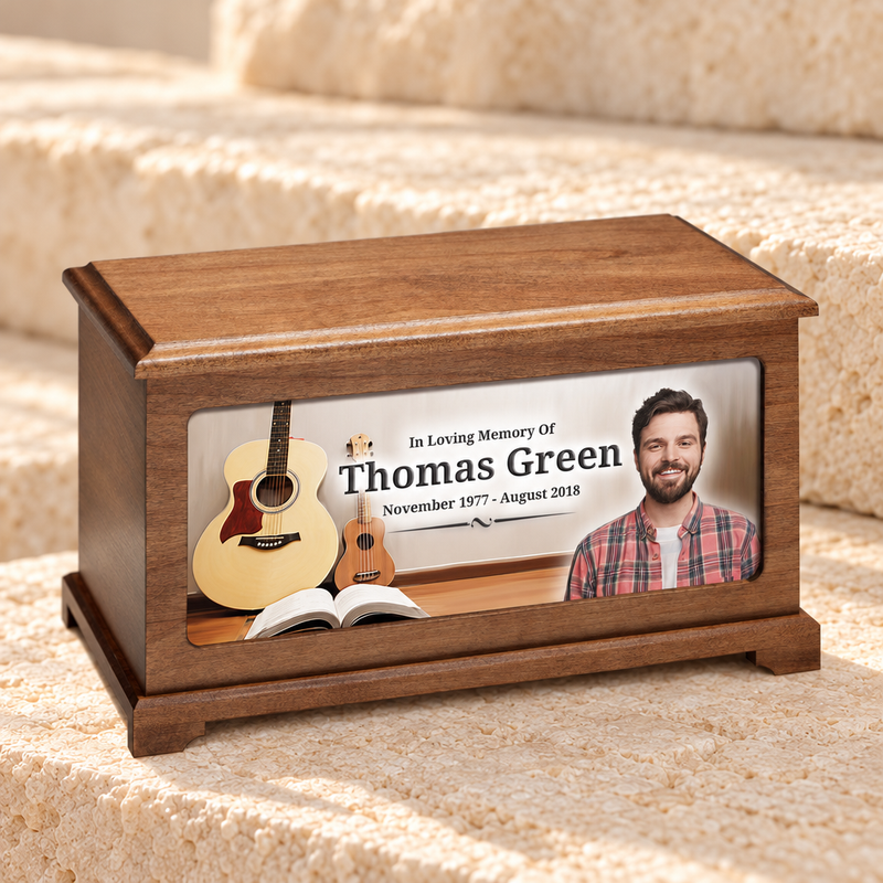 Musician Urn With Photo