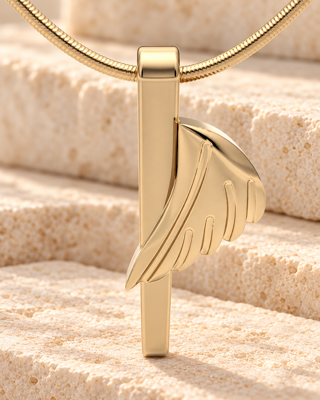 Solid 14K Gold Inspiration Forever Sealed Memorial Jewelry Gold Plated — main — evr6194kgfs