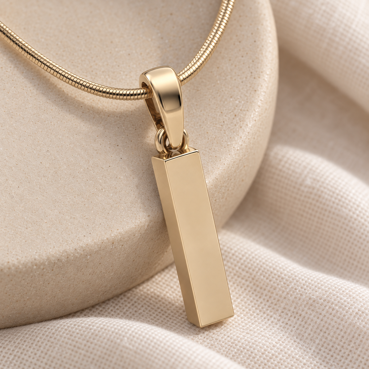 14K Gold Faithfulness Cylinder Forever Sealed Memorial Jewelry — alternate view — evr20029kgfs