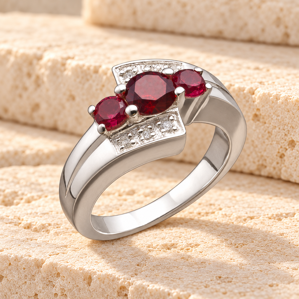 Women's White Gold Shimmer Cremation Ring — main — evr6353wg