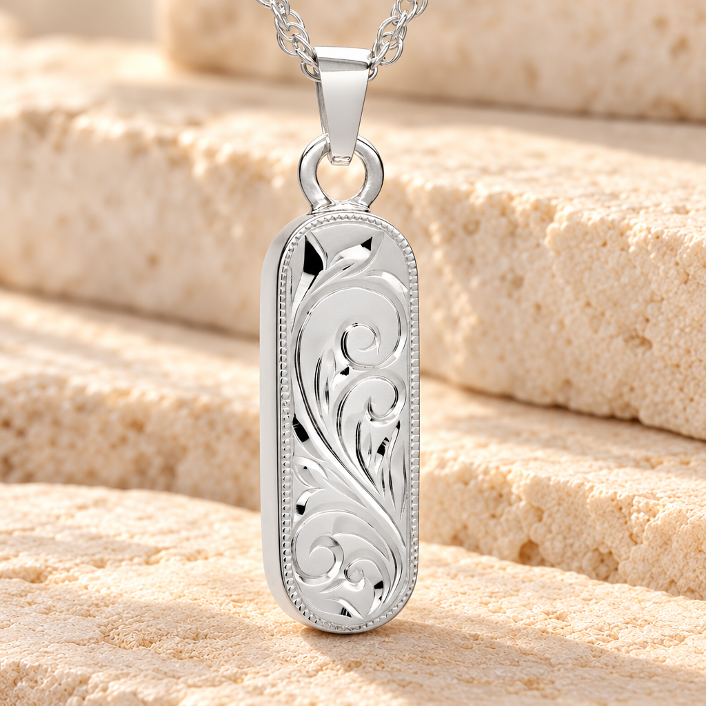 Sterling Silver Majesty Cylinder Funeral Jewelry — main — evr872ss
