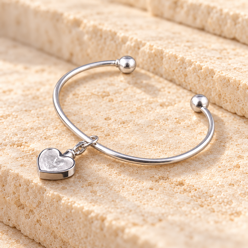 Sterling Silver Angel Kiss Cremation Bracelet