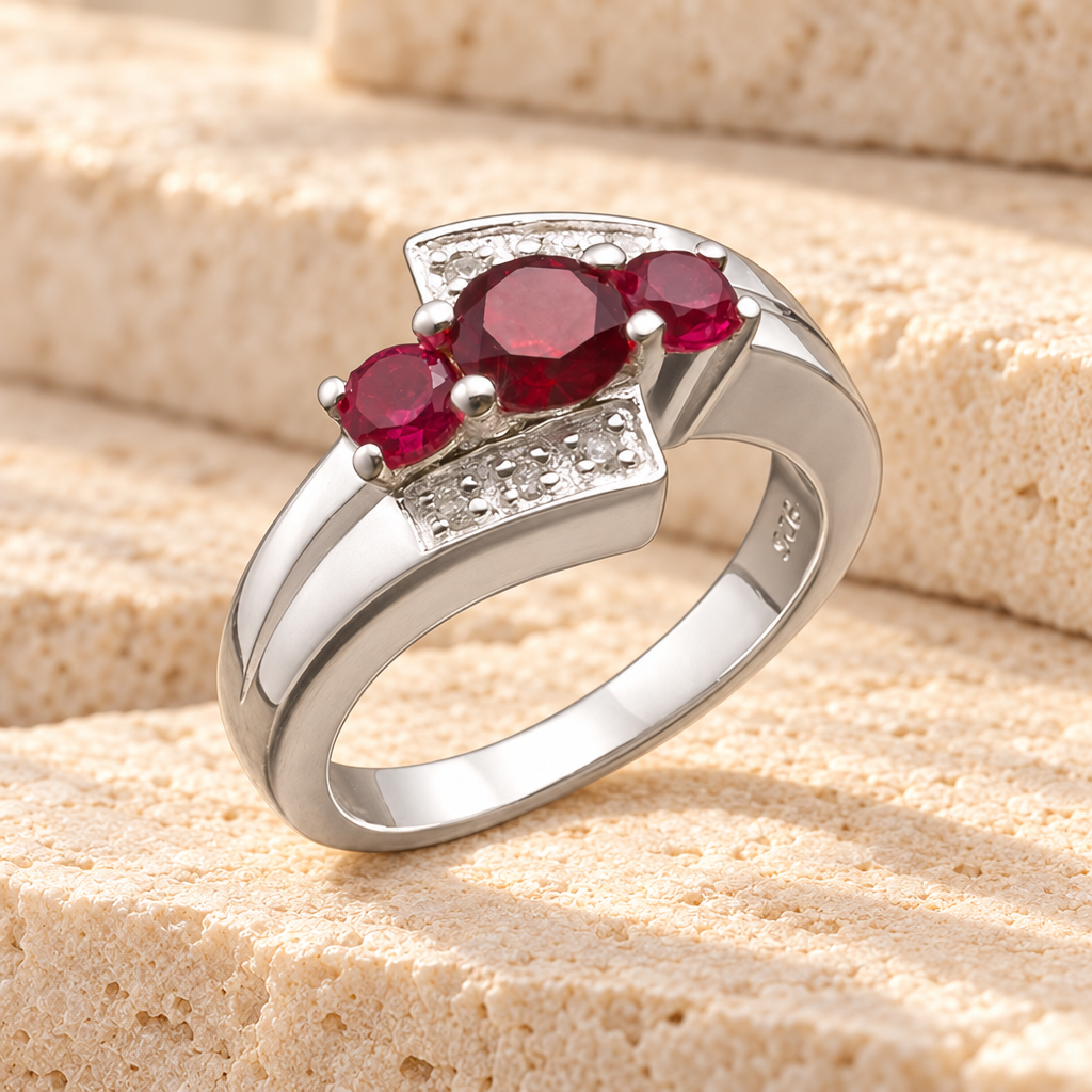 Women's Silver Shimmer Cremation Ring — main — evr6353ss