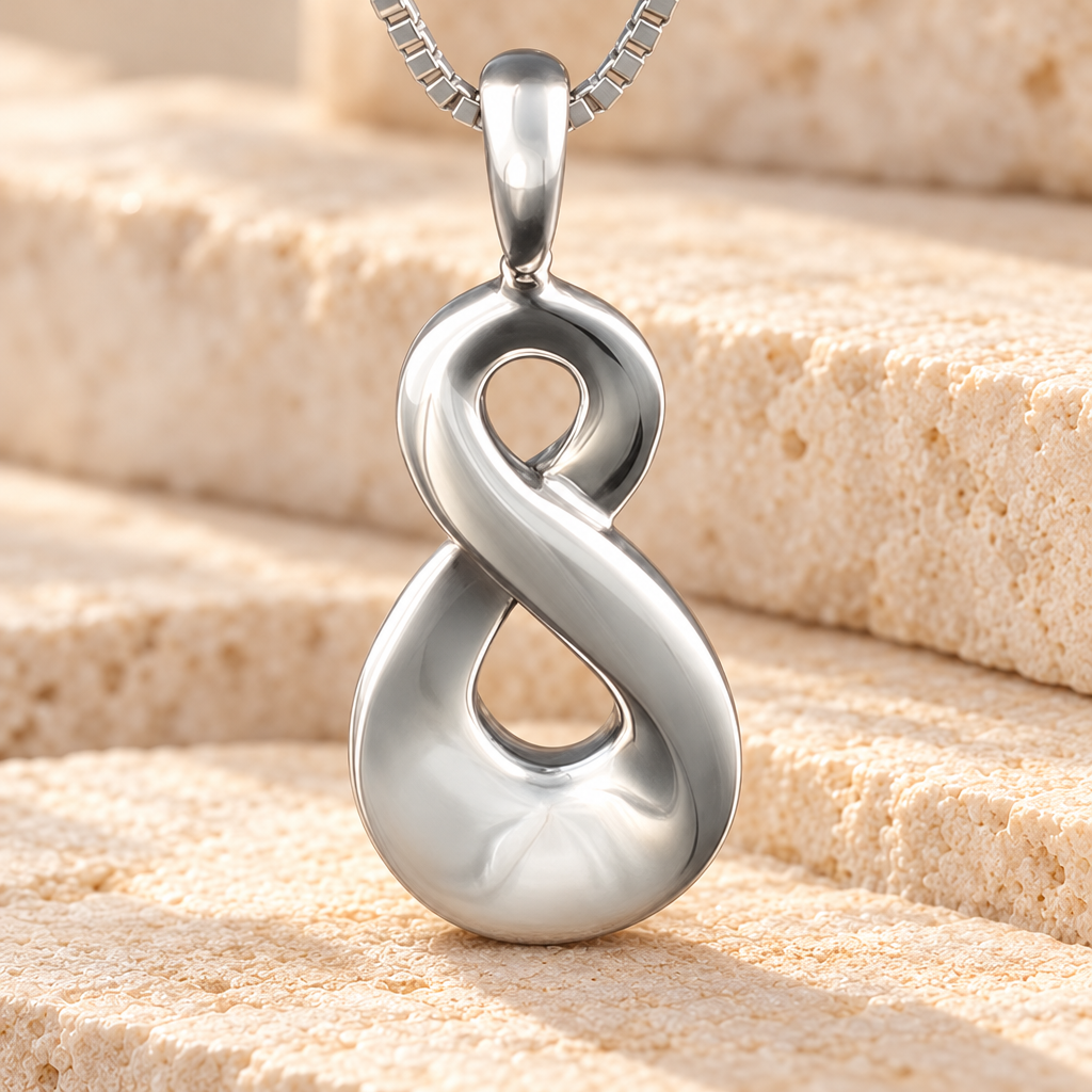 Sterling Silver Infinity Keepsake Urn Keepsake — main — evr123ss