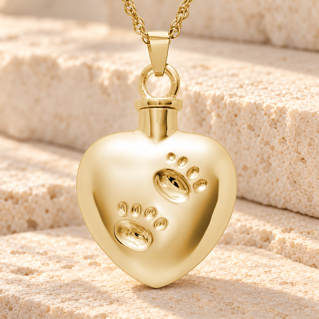 14k Gold Remember Me Heart Cremation Jewelry — main — evr664kg