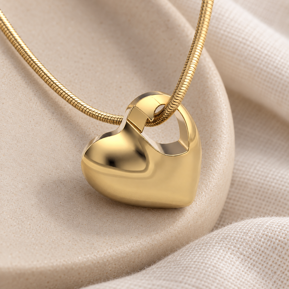 Small Candid Heart Gold Plated Forever Sealed Jewelry — alternate view — evr6227gfs