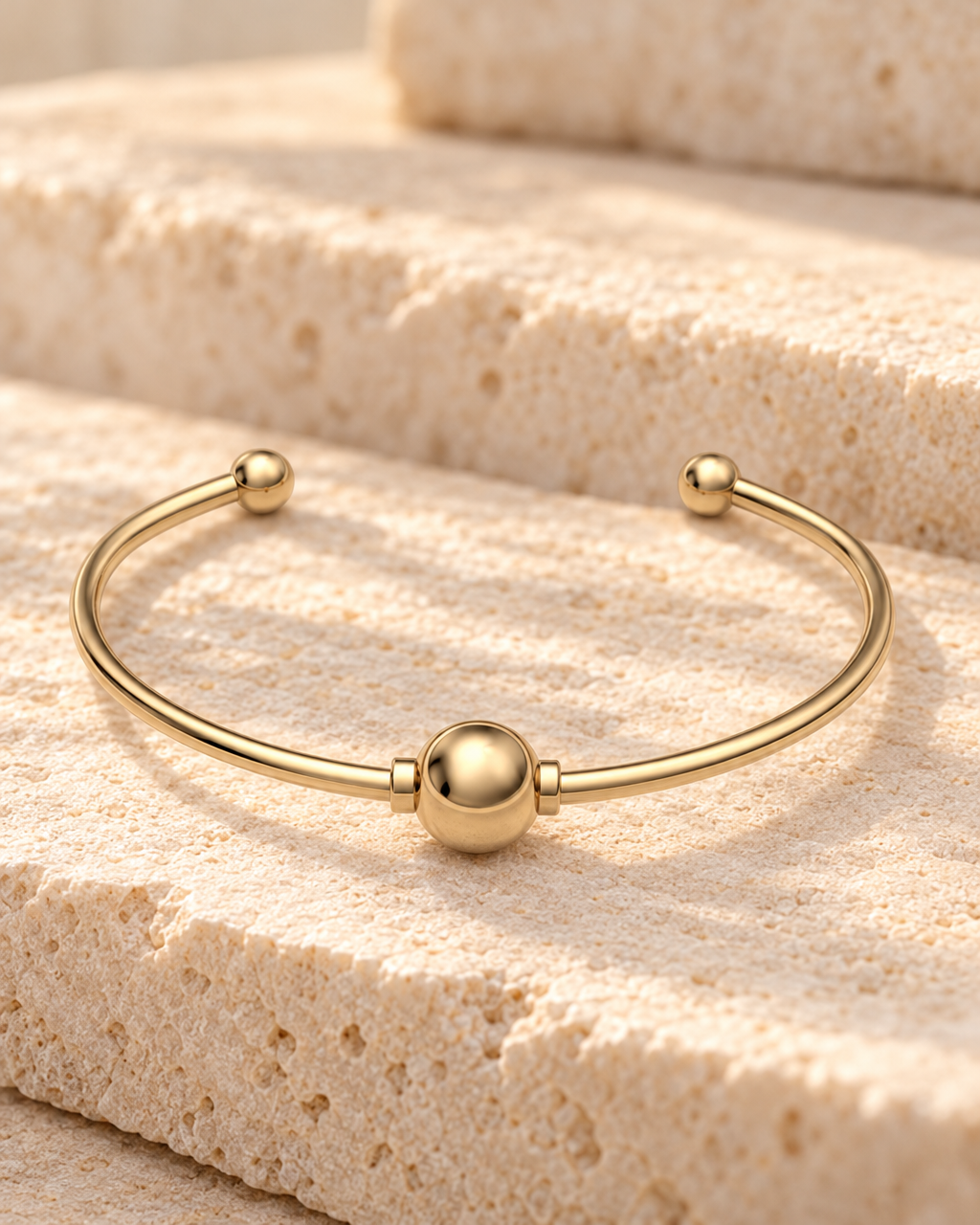 Solid 14K Gold Fixed Cape Forever Sealed Memorial Bracelet — main — evr20069kgfs