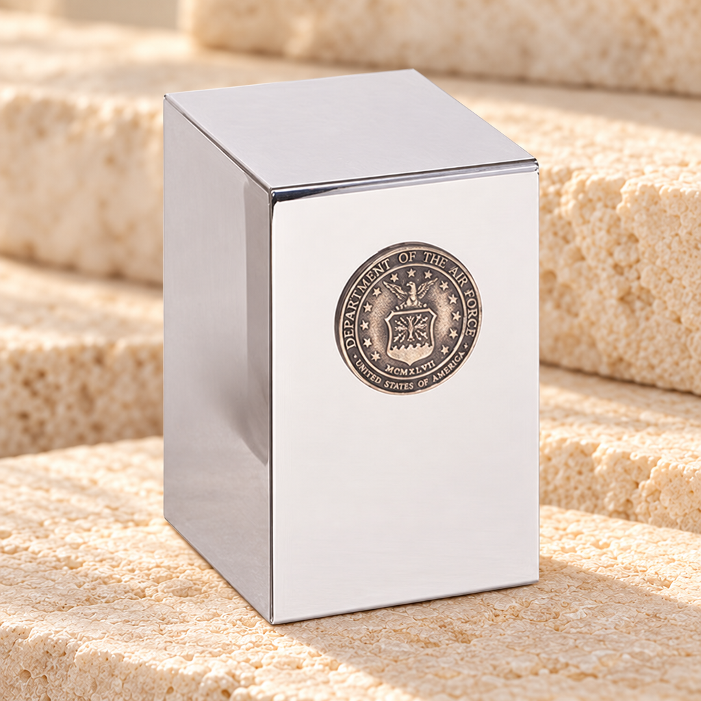 Stainless Steel Air Force Urn — main — EC25CCU9522
