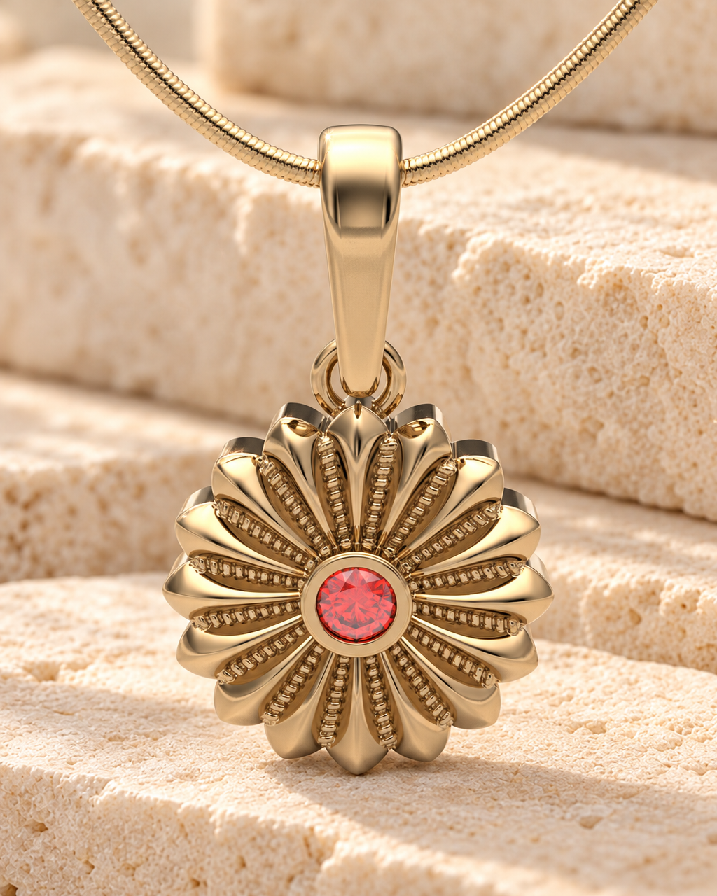 14K Gold Birthstone Flowers Forever Sealed Memorial Jewelry — main — evr20004kgfs