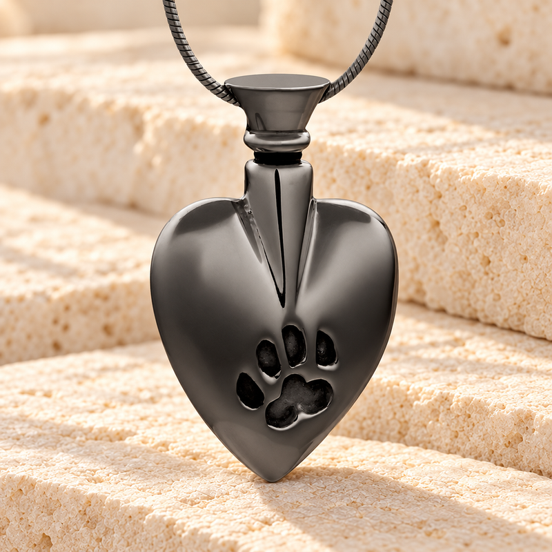 Forever Collection Black In My Heart Urn Jewelry