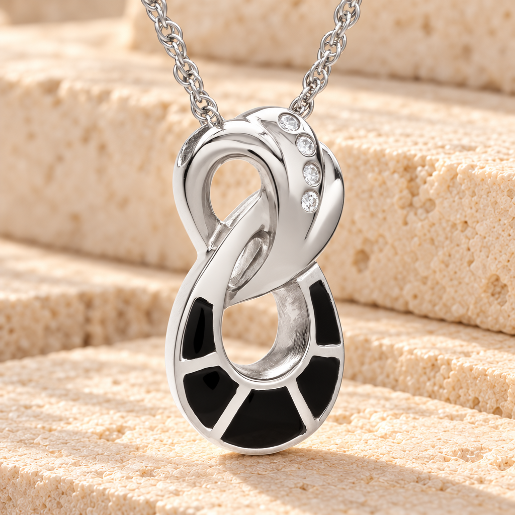 14K White Gold Everlasting Infinity Jewelry Urn — main product image