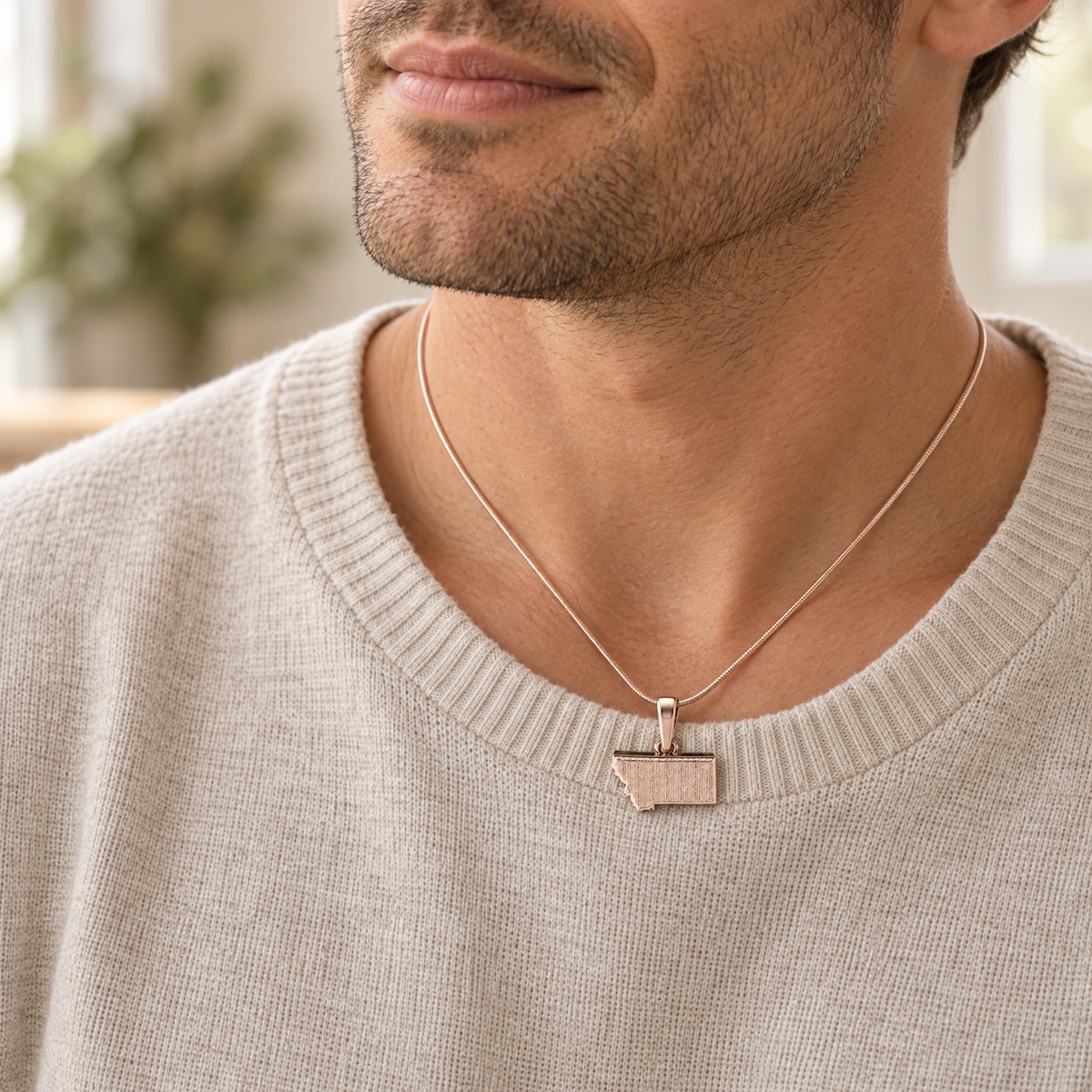 Rose Gold Plated My State Forever Sealed Memorial Jewelry — lifestyle — evr20033rgfs