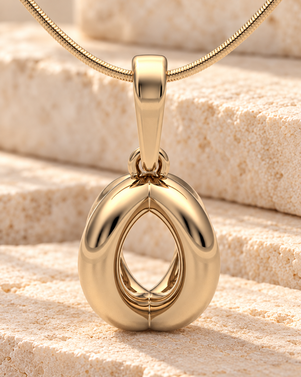 14K Gold Open Ardor Forever Sealed Memorial Jewelry — main — evr20028kgfs