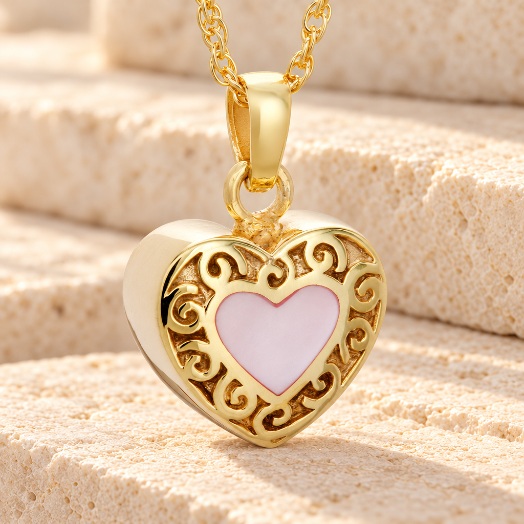 Gold Plated Tender Emotions Heart Keepsake — main — evr6364g