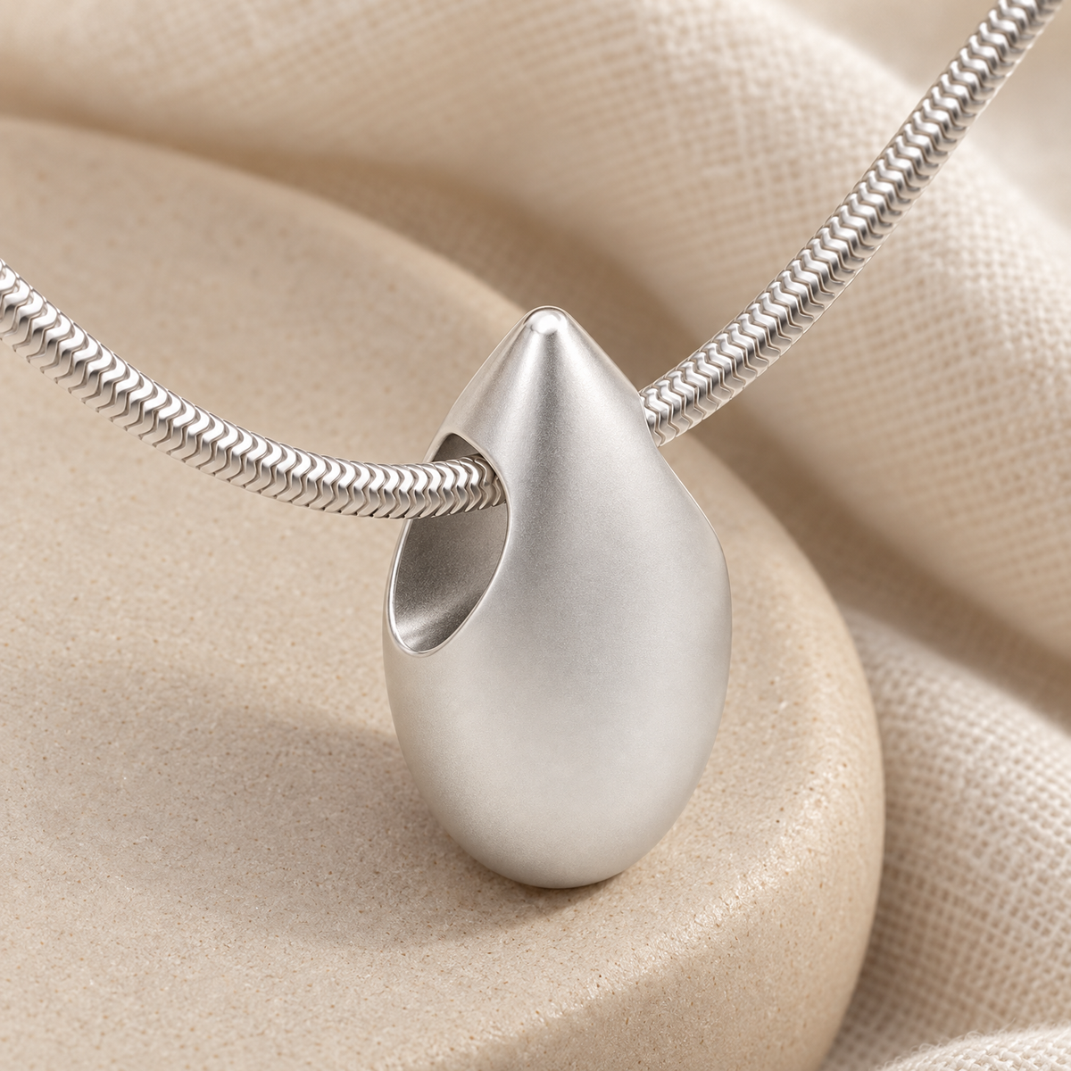 Simple Tear Forever Sealed Cremation Jewelry — alternate view — evr6460fs