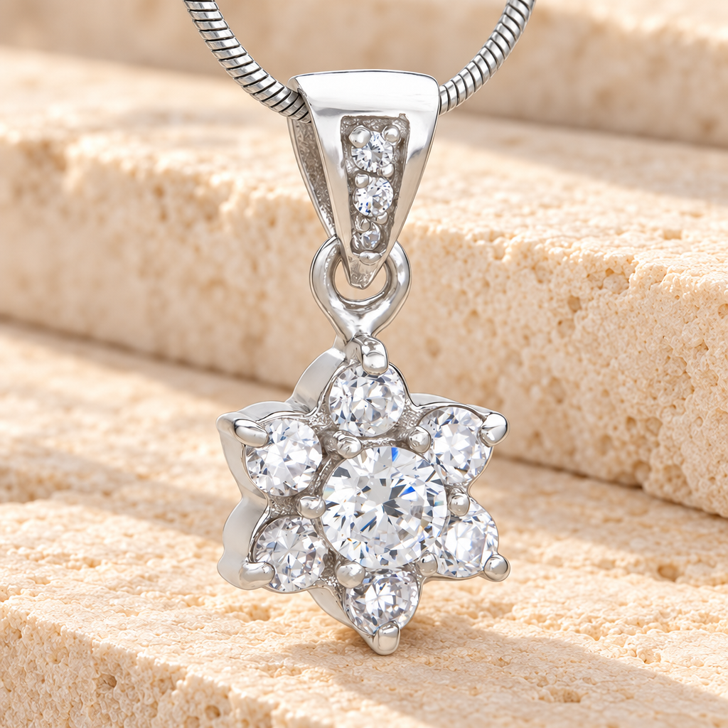 Shining Flower Memorial Jewelry — main — evr6162