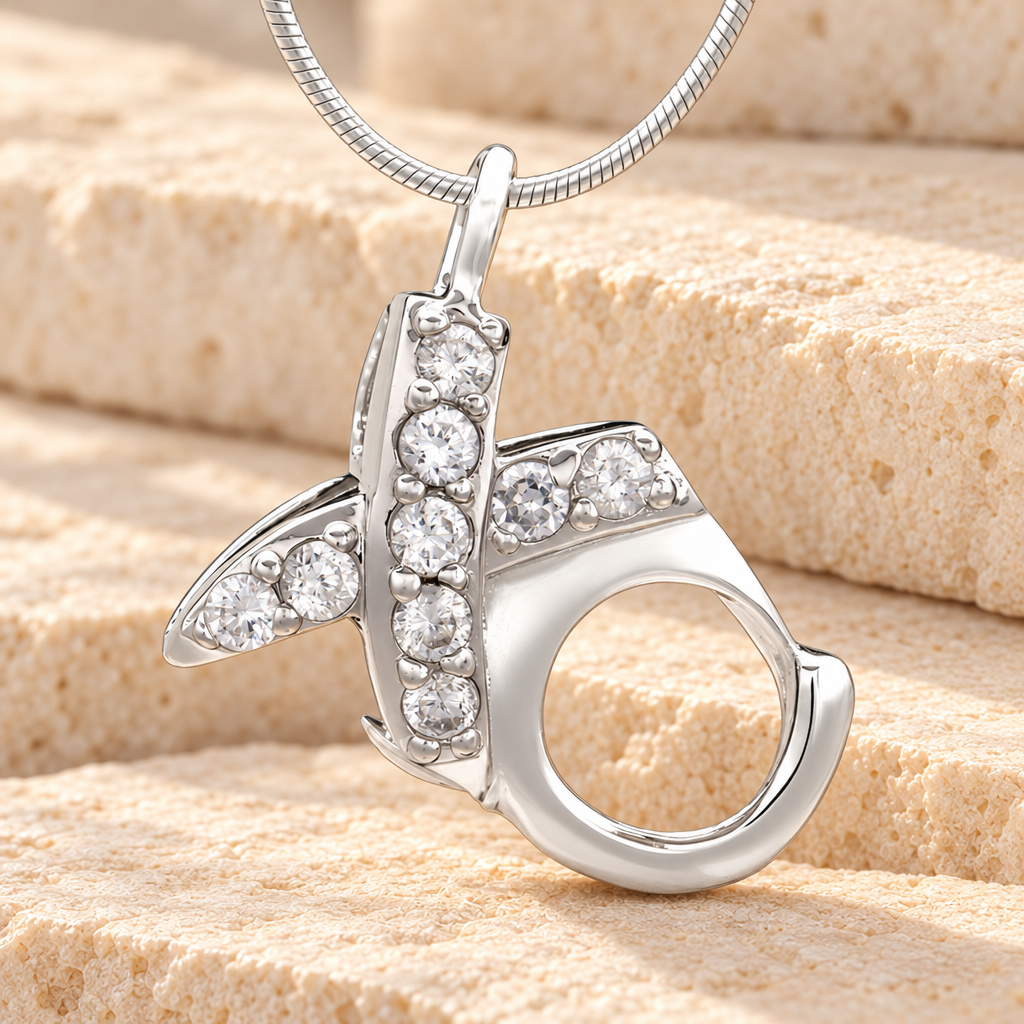 Silver XO Cremation Jewelry — main — evr6518ss