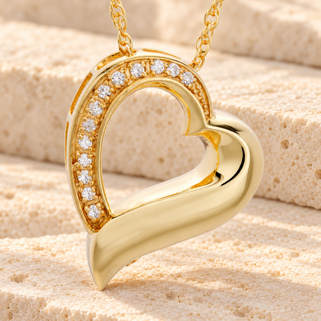 14K Plated Passion Heart Memorial Locket — main — evr893gv