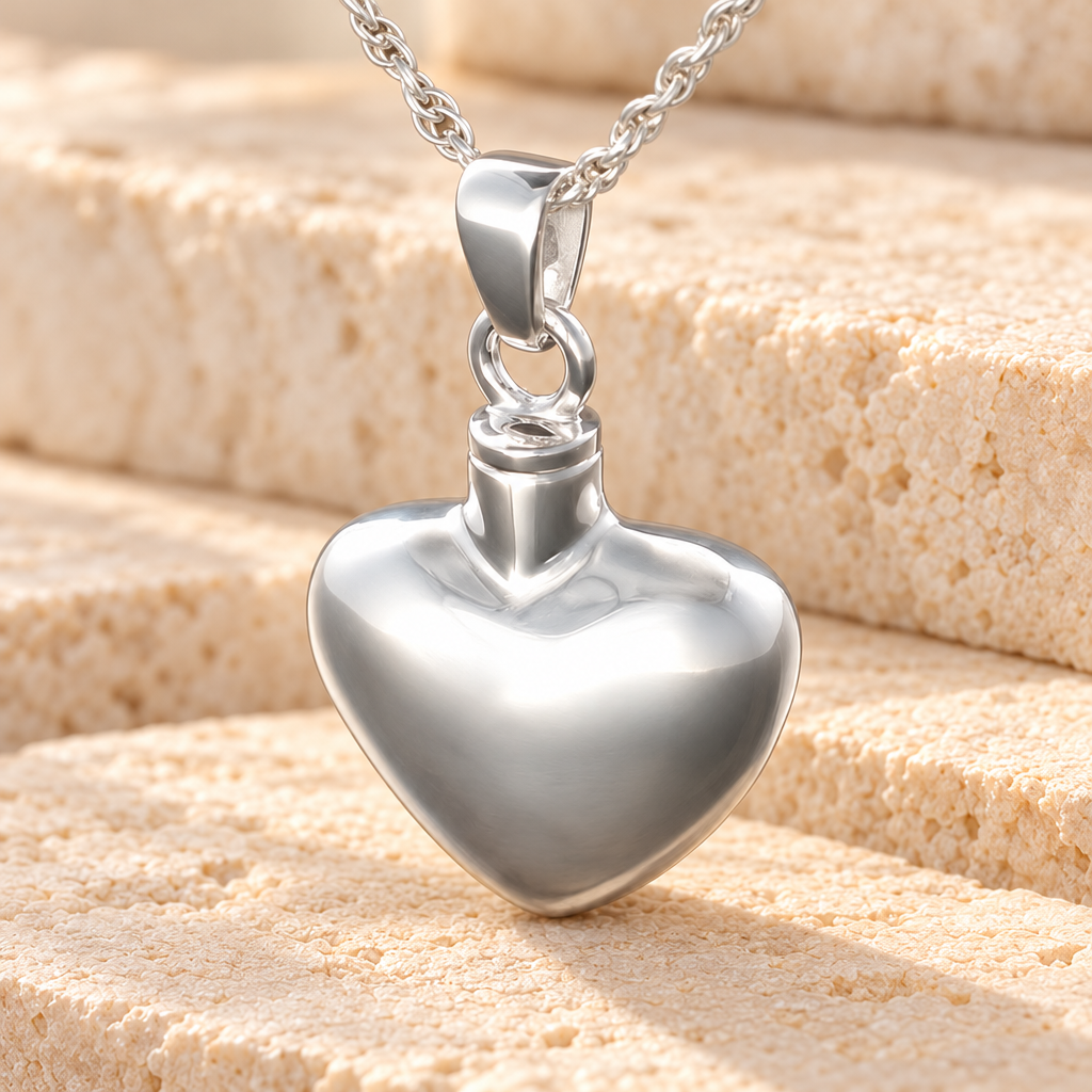 Sterling Silver Whole Heart Memorial Locket — main — evr161ss