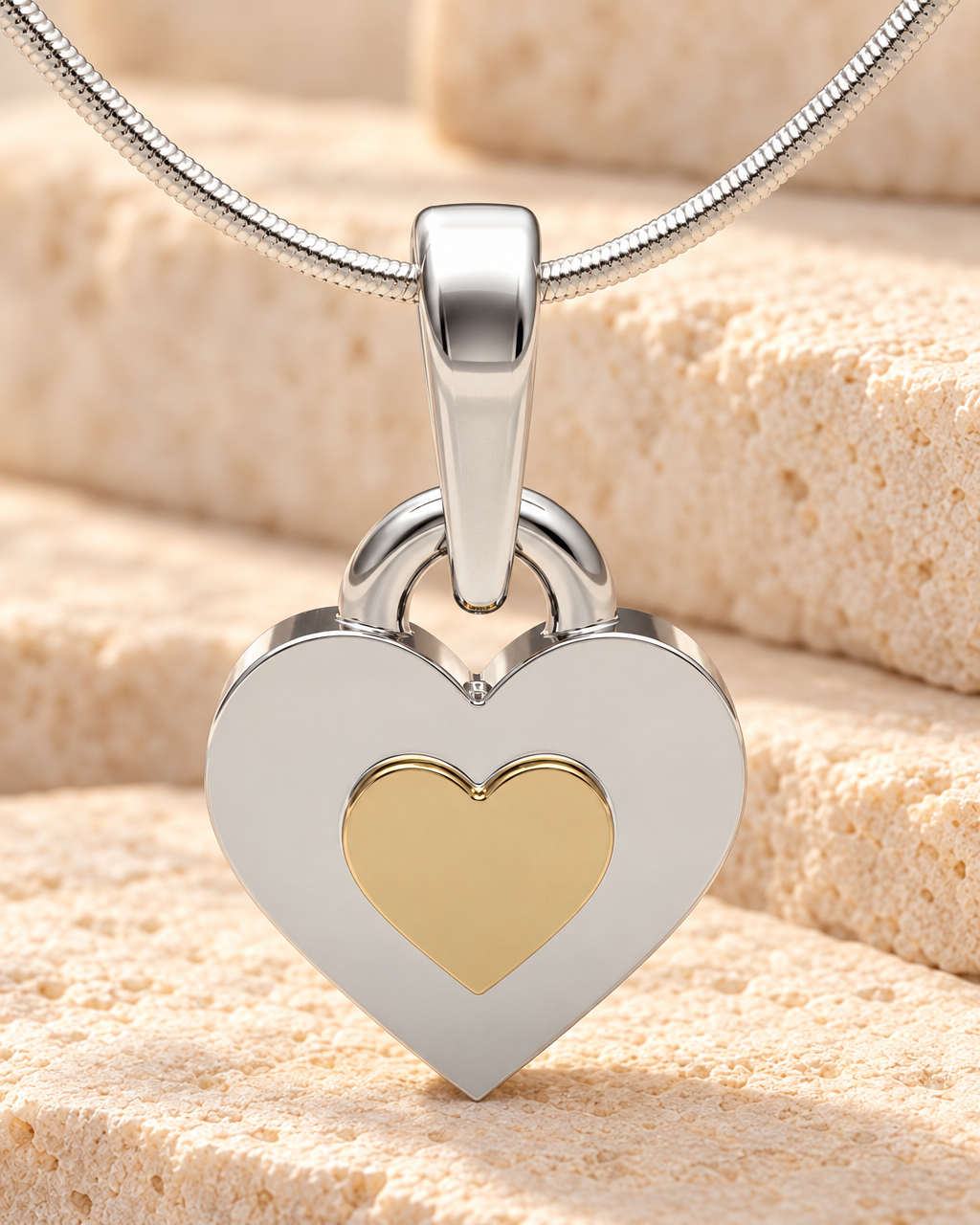 Duplicity Heart Forever Sealed Memorial Jewelry — main — evr20036sgfs