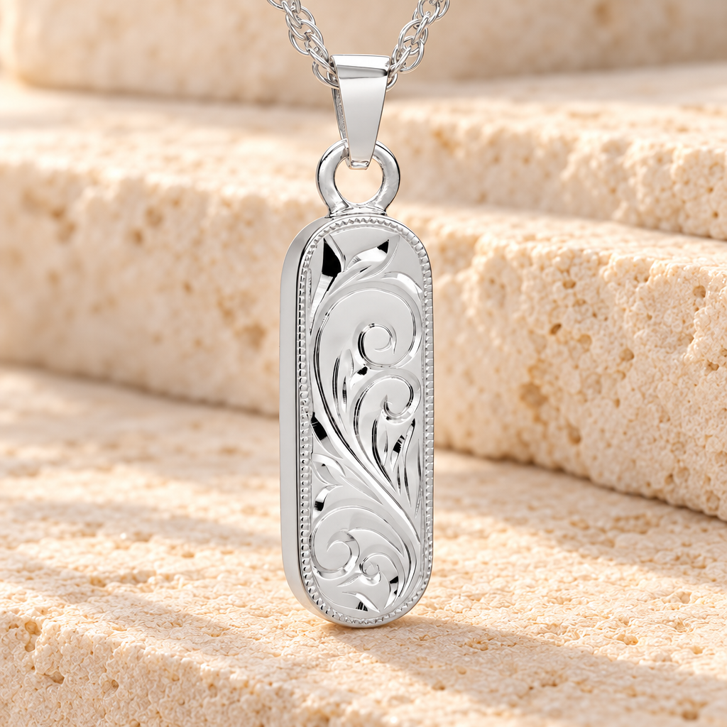 14K White Gold Majesty Cylinder Urn Necklace — main — evr872wg