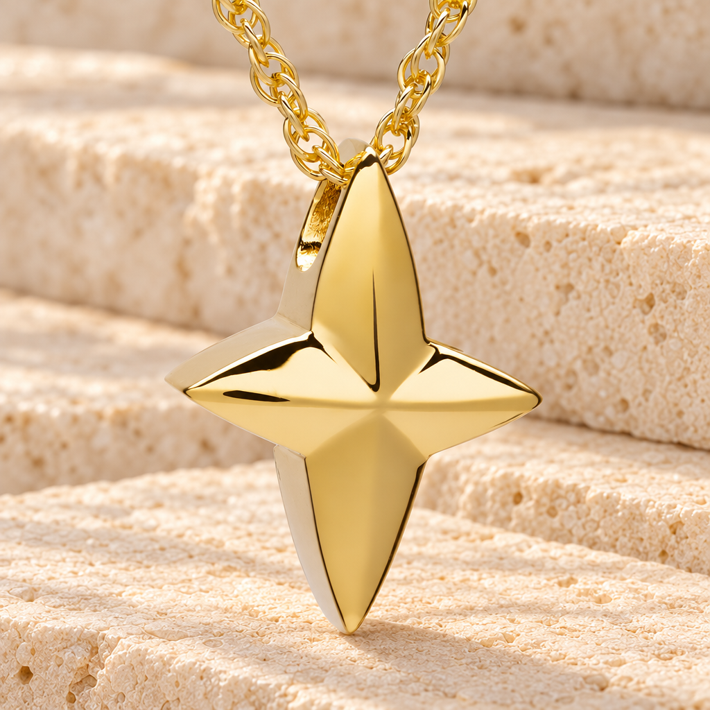 14k Gold Ambitious Cross Urn Jewelry — main — evr6306kg