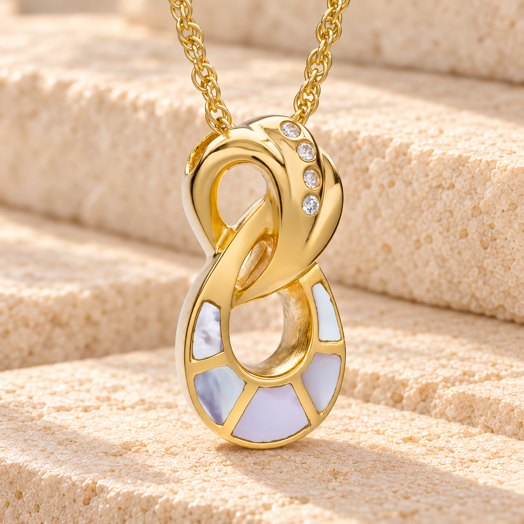 14K Gold Everlasting Infinity Keepsake — main product image