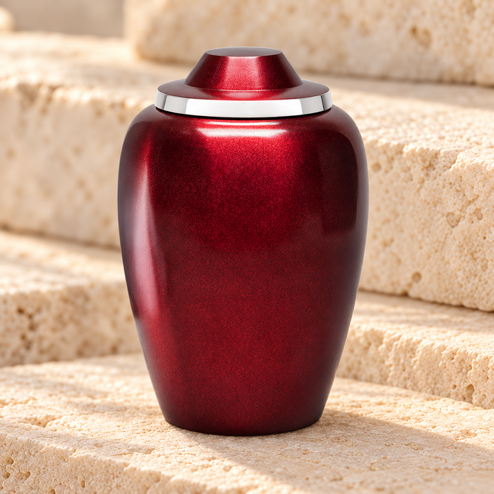 Burgundy Whispers Cremation Urn