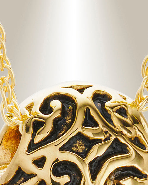 14K Gold Tumbling Heart Pendant Keepsake